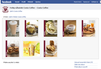 Costa Caffee na Facebooku