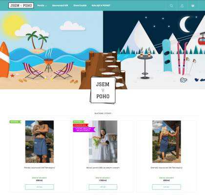 Náhled homepage e-shopu JSEM V POHO
