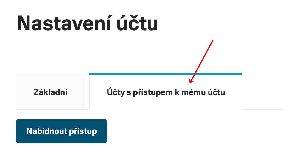 Sklik: Přejděte do sekce Nabídnout / Požádat o přístup.