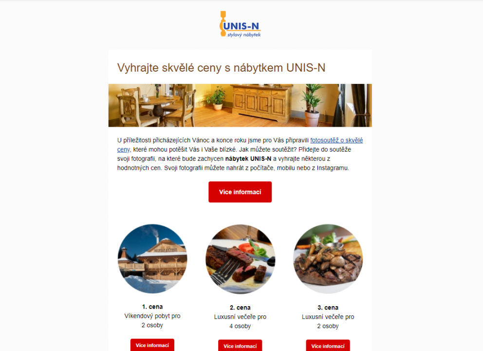 Ukázka z úvodního e-mailingu