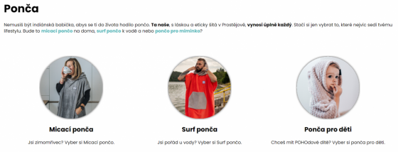 Gracicky zpracovaný rozcestník produktů